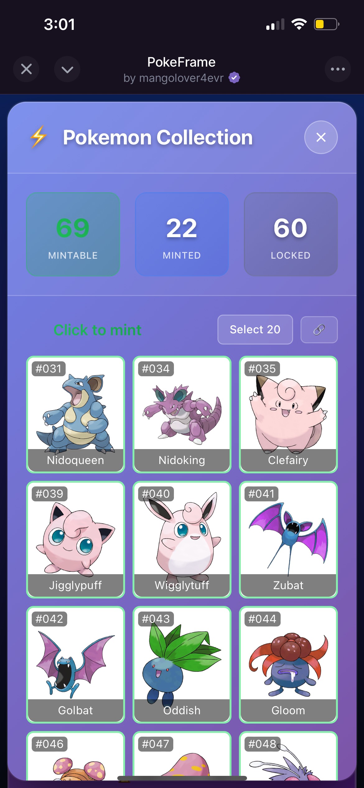 PokeFrame - Farcaster Mini Apps screenshot